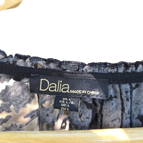 Dalia Womens Sheer Burnout Velvet Whimsigoth Boho Fairy Grunge Witchy L Tassels - Picture 7 of 12